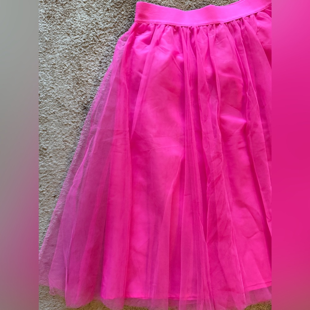 Pink Ruffled Tule Skirt - Picture 8 of 8